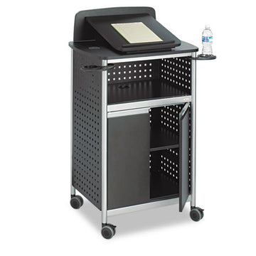 Safco® Scoot Multipurpose Mobile Lectern, 28.75 X 22 X 49.75, Black-silver freeshipping - TVN Wholesale